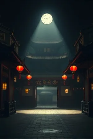 时钟塔的约定封面，黄昏时钟塔的齿轮与指针特写